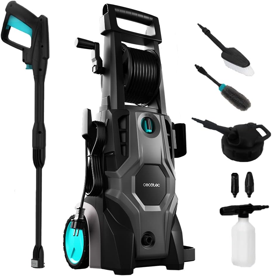 Cecotec HydroBoost 2400 AdvanceClean High Pressure Washer. 2400W, Home, Garden or Car, Flow Rate of 480l/h, 180 Pressure Bars, Aluminium Pump, Action Radius 14 m