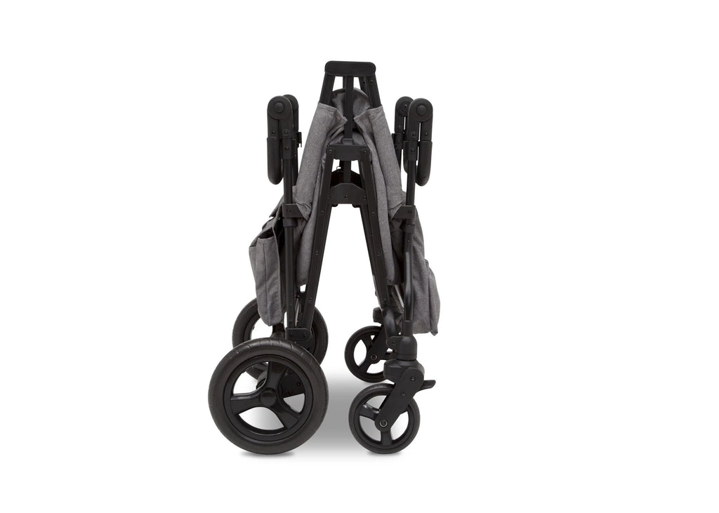 2025 Jeep Wrangler Stroller Wagon de Delta Children – 3 Modos: Portabebés, Cochecito y Carrito, Suspensión, Capota UV, Compatible con Sillas de Auto, Almacenamiento Múltiple, Manillares Ajustables