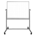 2025 Pizarra blanca móvil magnética de doble cara con cuadrícula Ghost Grid (117 cm x 91 cm)