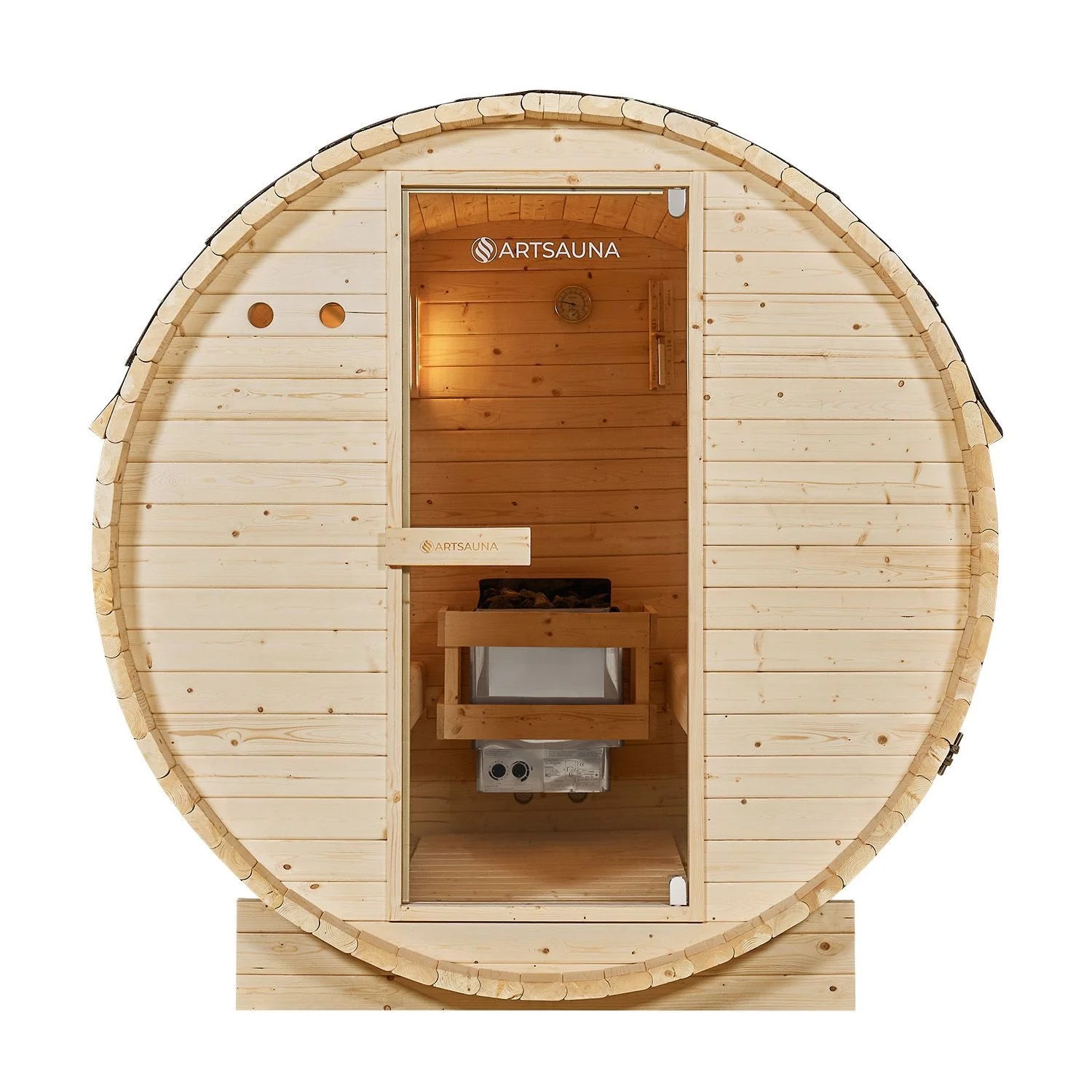 2025 Sauna barril Spitzbergen con estufa de sauna