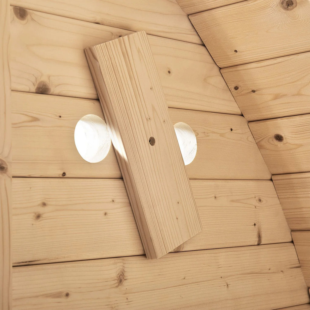 2025 Sauna barril Spitzbergen con estufa de sauna