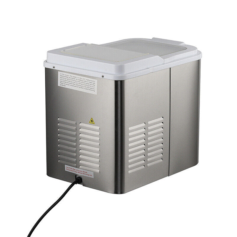 2025 Máquina de hacer hielo portátil CJC para mostrador con asa, bandeja de hielo y pala – para cocina, hogar, fiestas – 110V