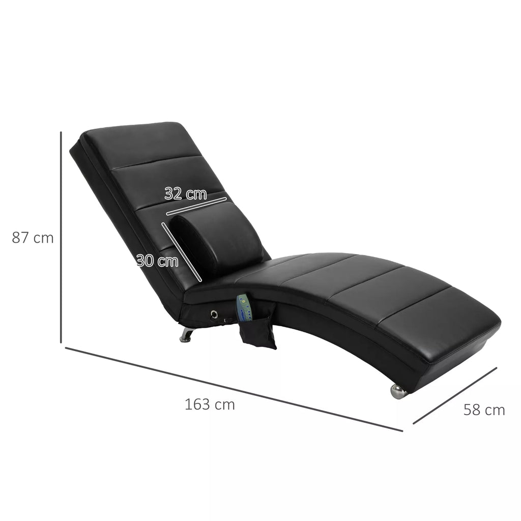 2025 Sillón reclinable con función de masaje – Diseño Zero-G – Negro