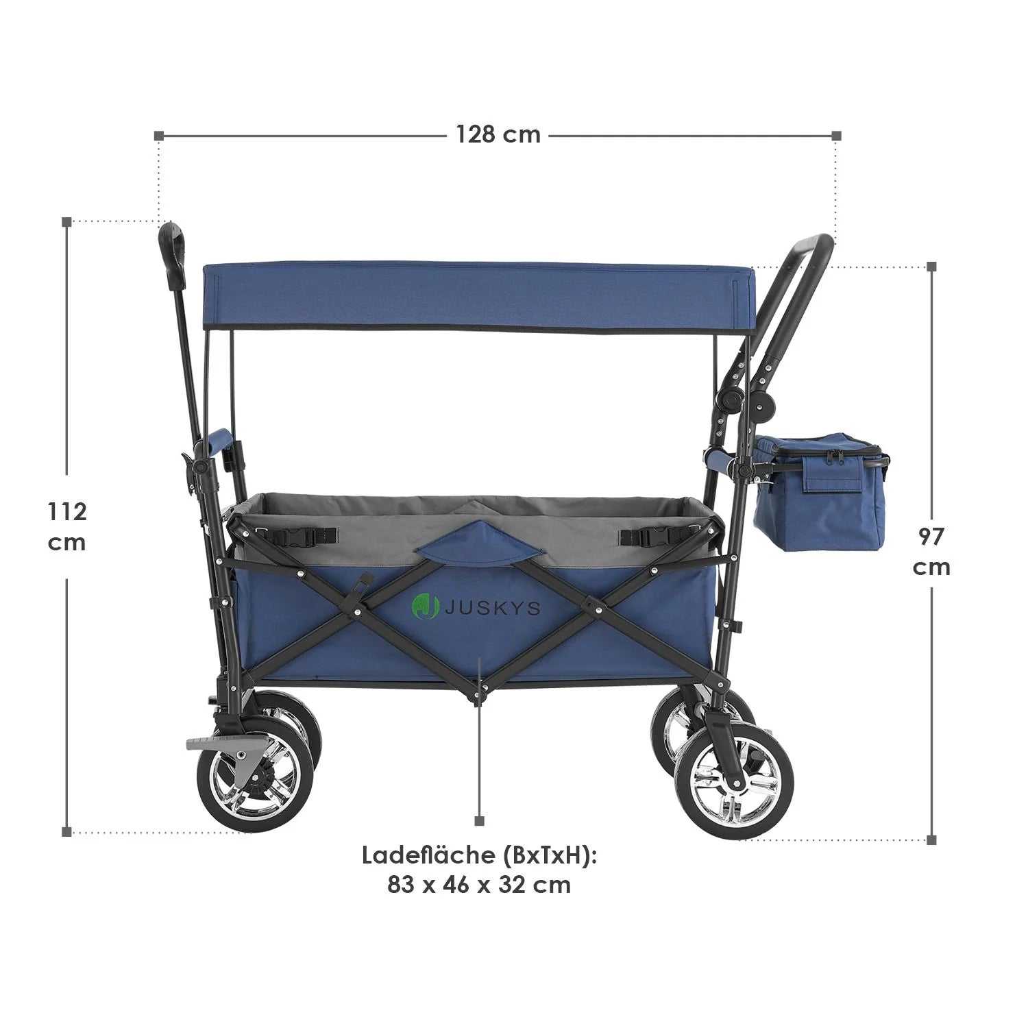 2025 Carro plegable con techo y bolsa