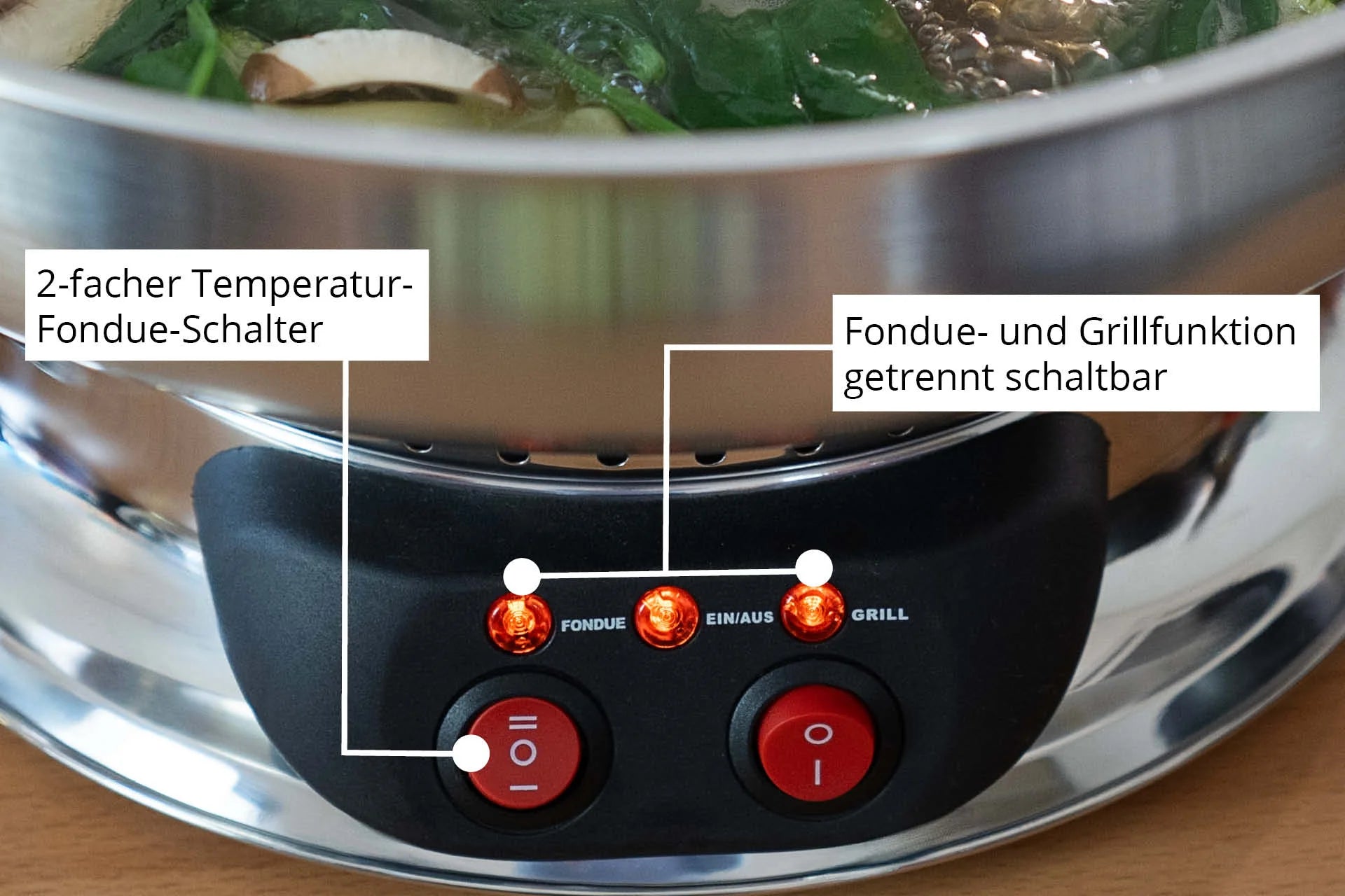 2025 Asia-Fondue – Set eléctrico para fondue de caldo y aceite, temperatura ajustable, accesorios para 6 personas