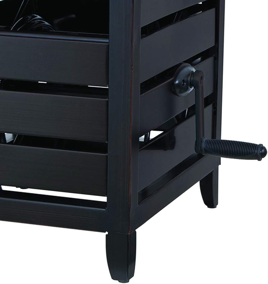 2025 Armario para manguera de metal AMES NeverLeak, capacidad de 150 pies, resistente al frío, color negro