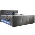 2025 Cama de muelles Houston – Tela