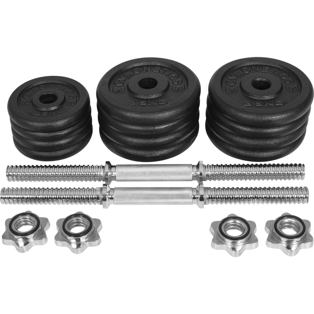 2025 Set de mancuernas cortas de fundición E-Series 30 kg