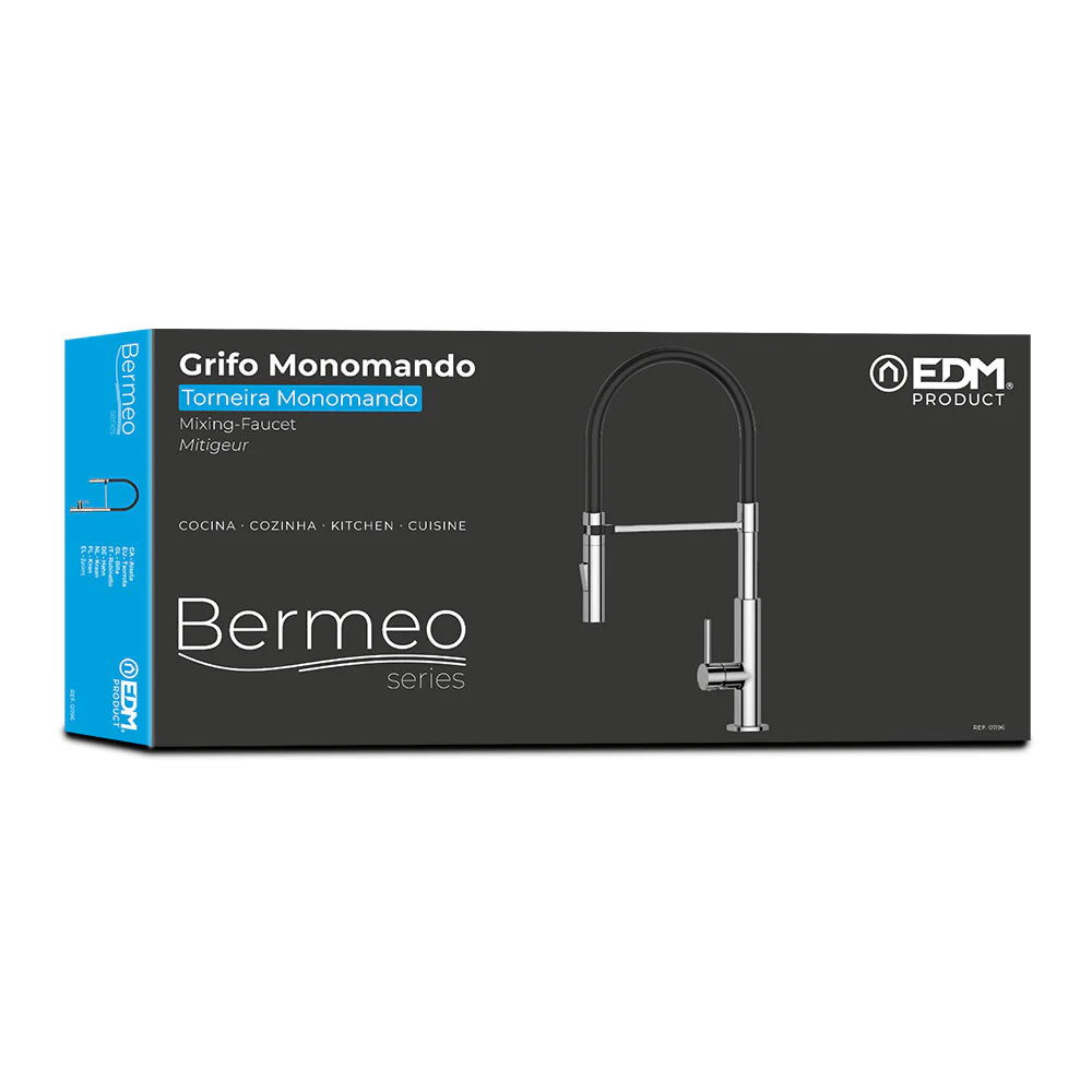 2025 Grifo Monomando de Cocina Serie Bermeo - Diseño cromado y funcionamiento preciso