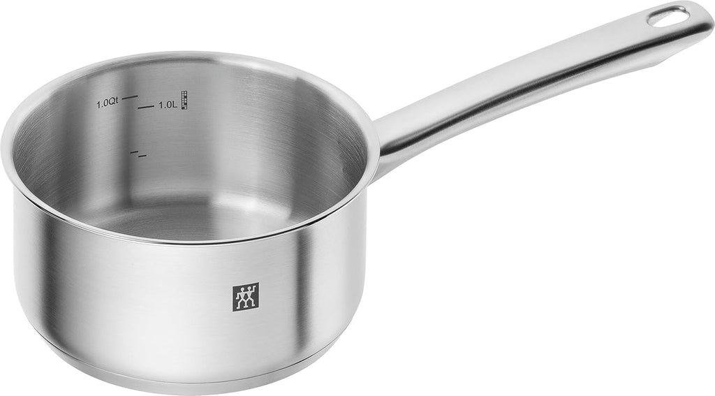 ZWILLING Juego de ollas Flow, 4 tapas, aptas para inducción, acero inoxidable, 5-teilig