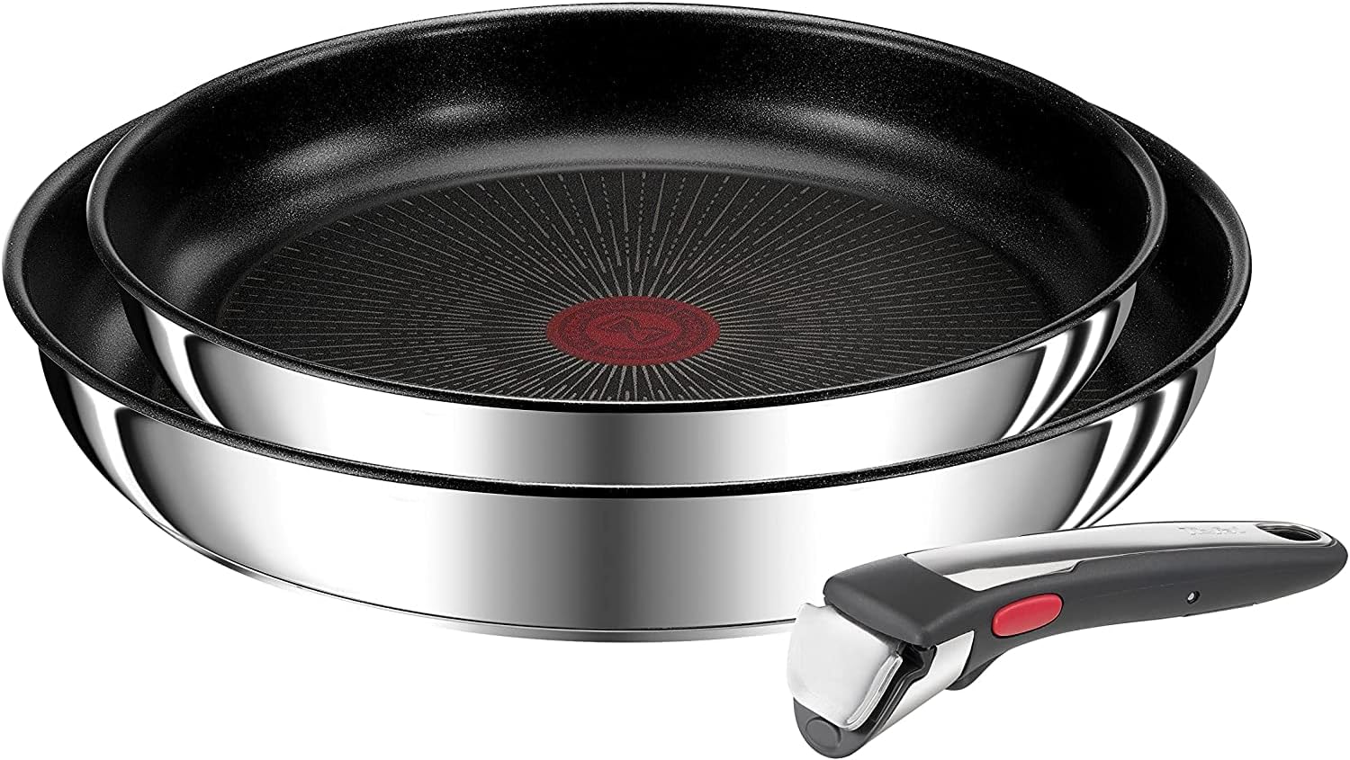Tefal Ingenio Preference On Set of 2 Frying Pans 24/28 cm + 2 Saucepans 16/20 cm + 24 cm Pot + 26 cm Wok + 2 Removable Handles + 5 Accessories | Induction Safe, Non-Stick, PFOA Free
