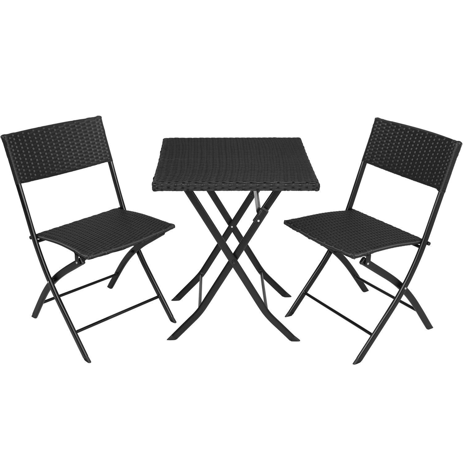 Conjunto De Ratán Trevi - Negro