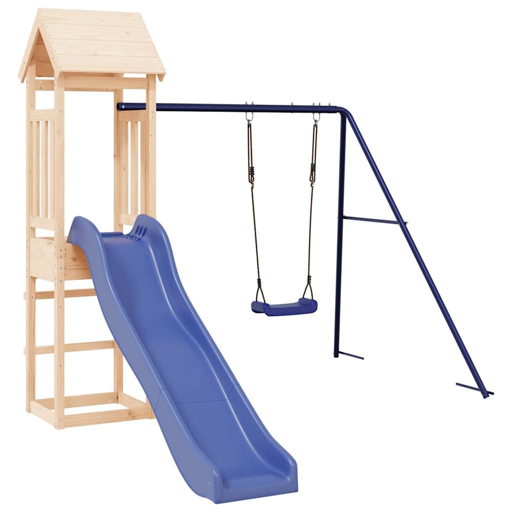 Parque Infantil De Exterior Madera Maciza De Pino Vidaxl