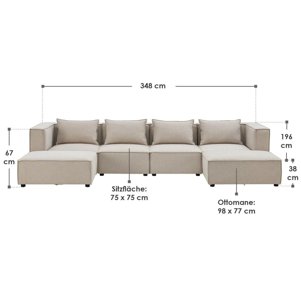 2025 Sofá modular Domas XXL – salón modulable
