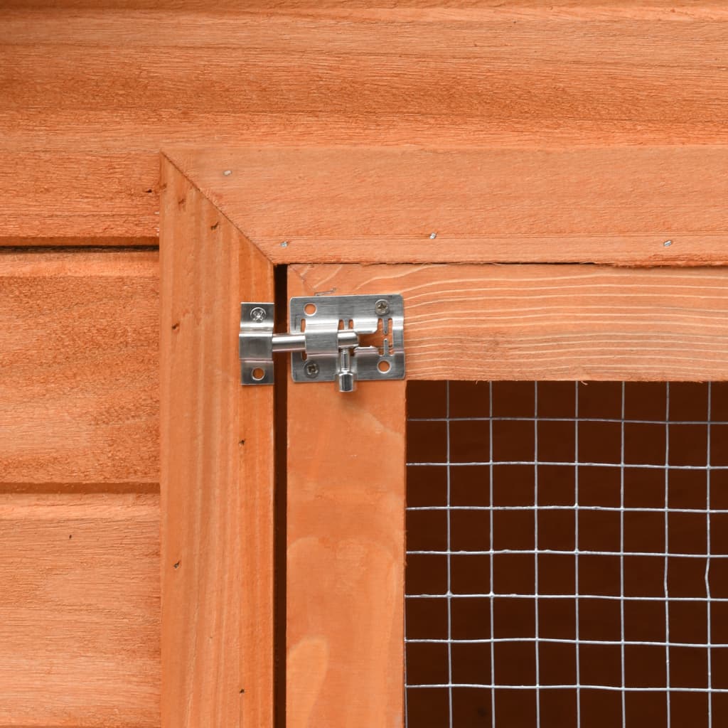 2025 Conejera para conejos 303 x 60 x 86 cm con recinto – Conejera de madera maciza con zona de libertad