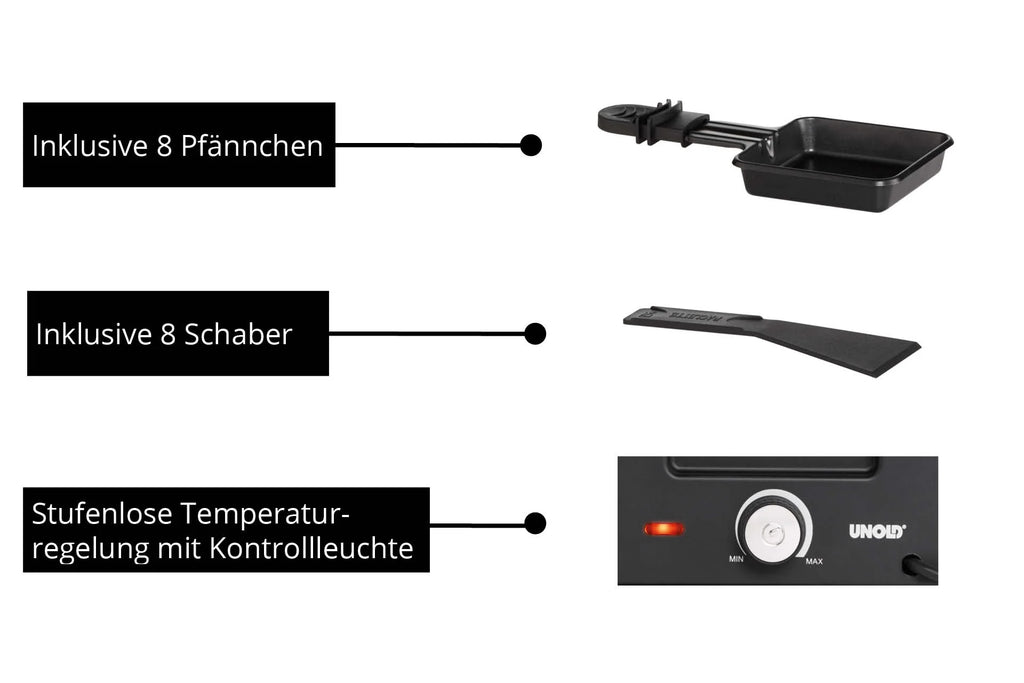 2025 Raclette Delice Basic – Raclette clásica para veladas acogedoras