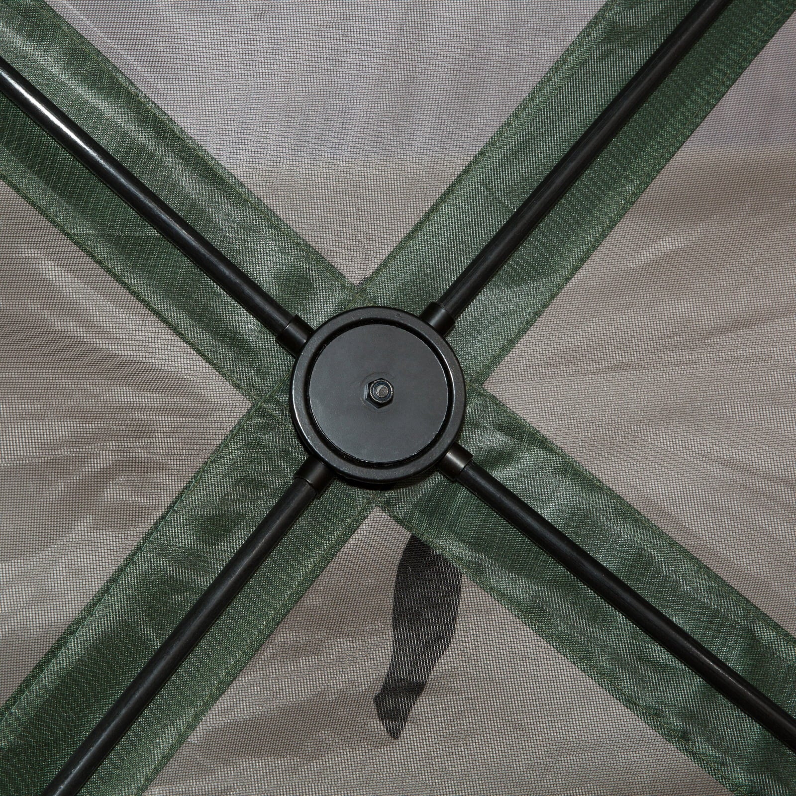 Carpa hexagonal Outsunny 3,6 m x 3,6 m con mosquitera – Pabellón plegable portátil con paredes de malla, bolsa de transporte y espacio sombreado, color verde