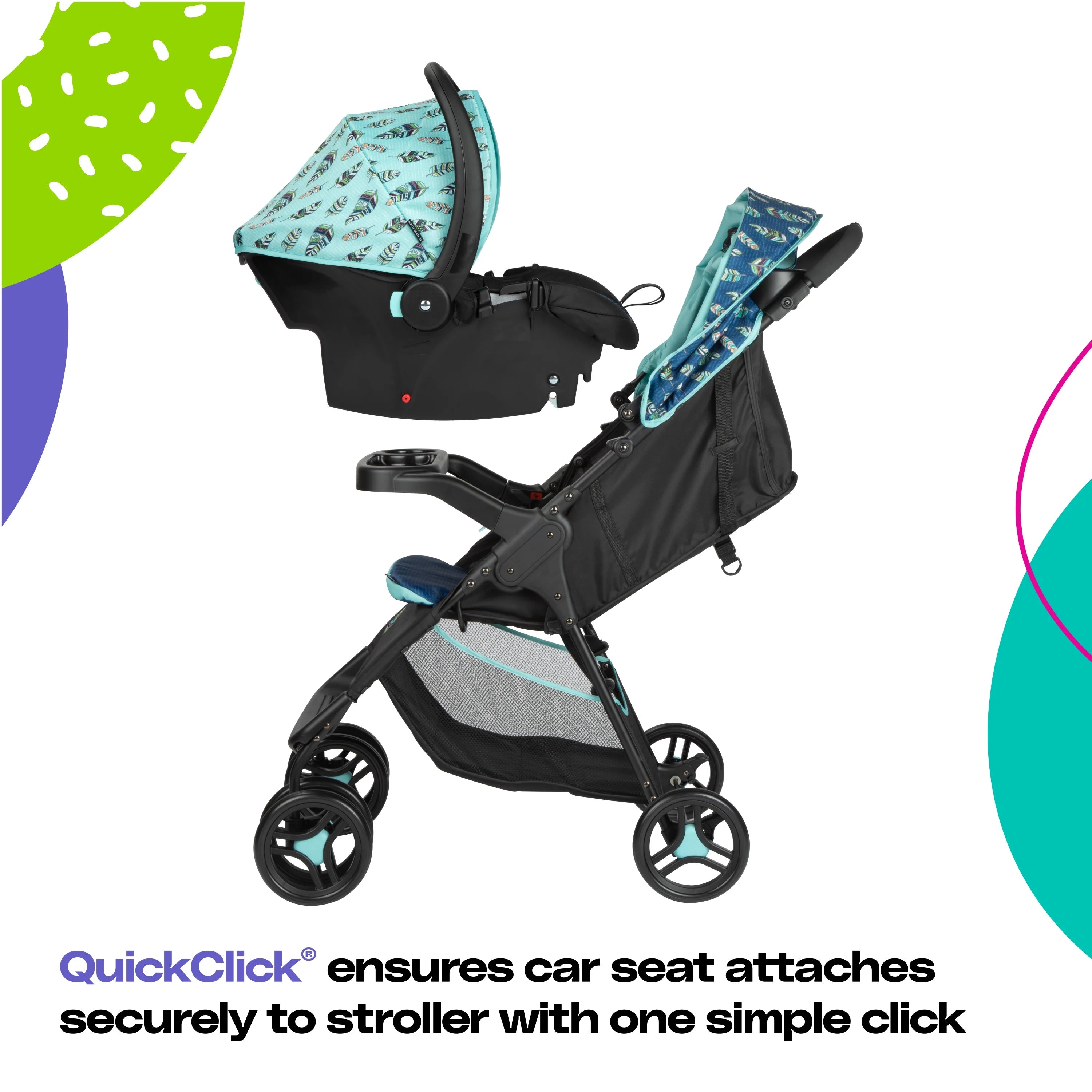2025 Cosco Kids Lift & Stroll DX Sistema de viaje, flechas grises, para niños pequeños, unisex