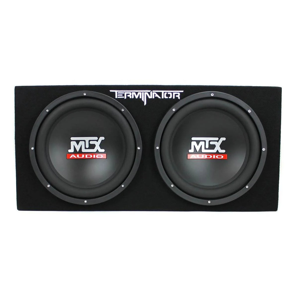 2025 Caja de bajos MTX TNE212D de 12″ 1200W con amplificador monobloque de 1500W y condensador de 2 Faradios
