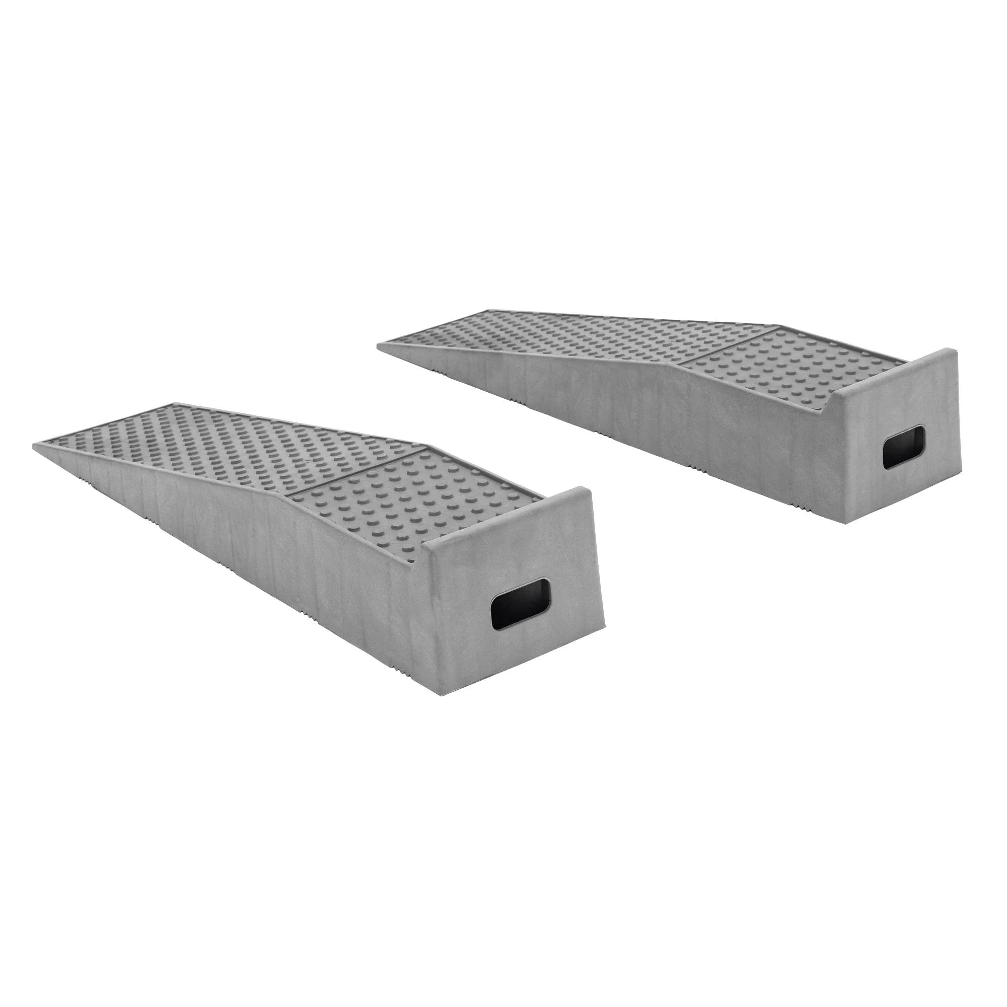 Rampas de acceso de plástico ligero Black Widow – Capacidad de carga de 10,000 libras por par