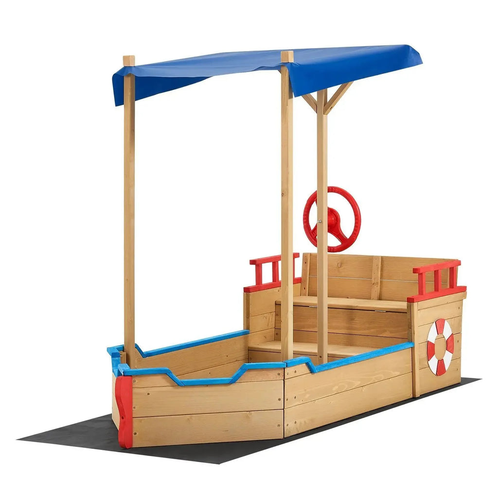 2025 Caja de arena Käpt’n Pit - Barco pirata de madera