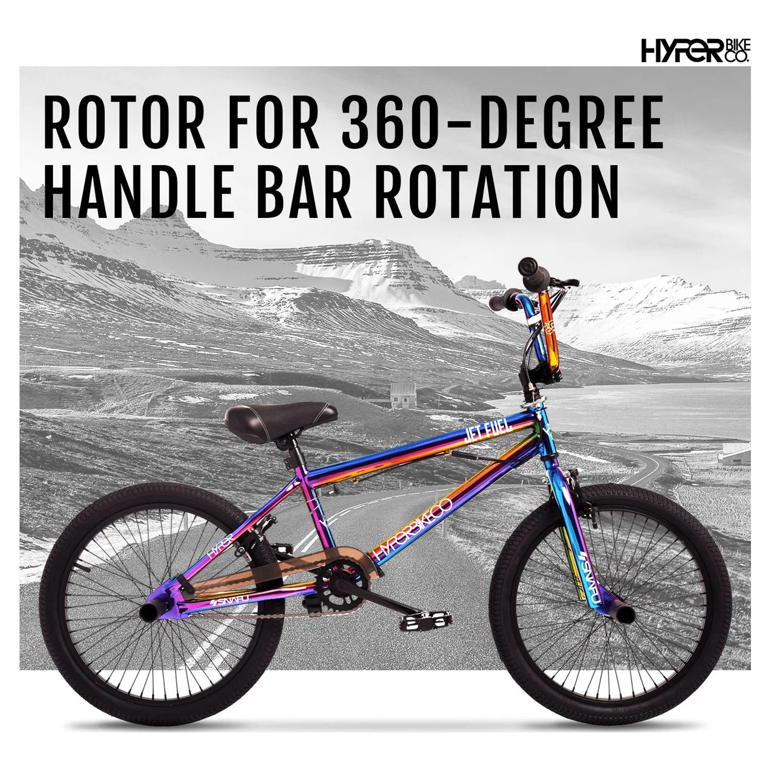 Bicicleta BMX Hyper Bicycles Jet Fuel de 20" para niños.