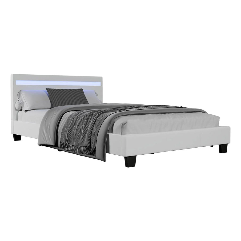 2025 Cama tapizada Verona 120x200 cm en blanco