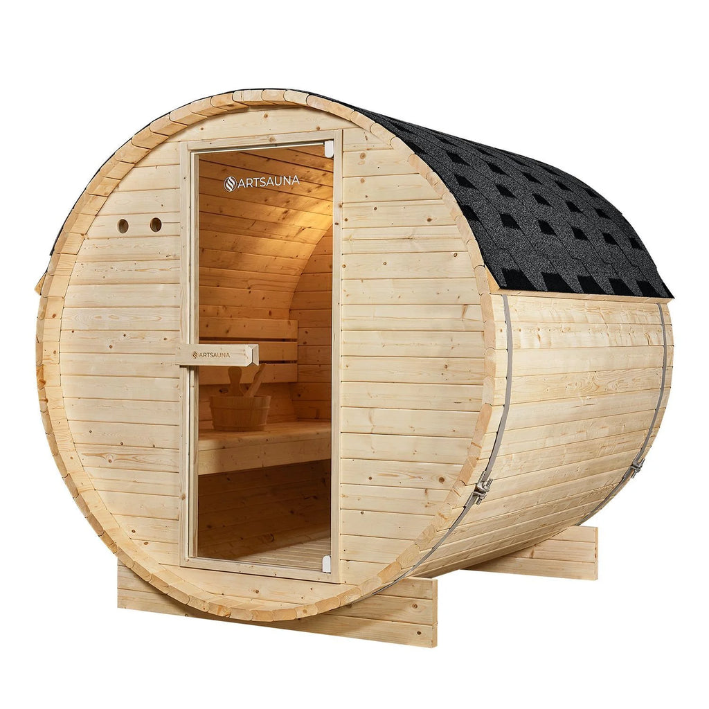 2025 Sauna barril Spitzbergen con estufa de sauna