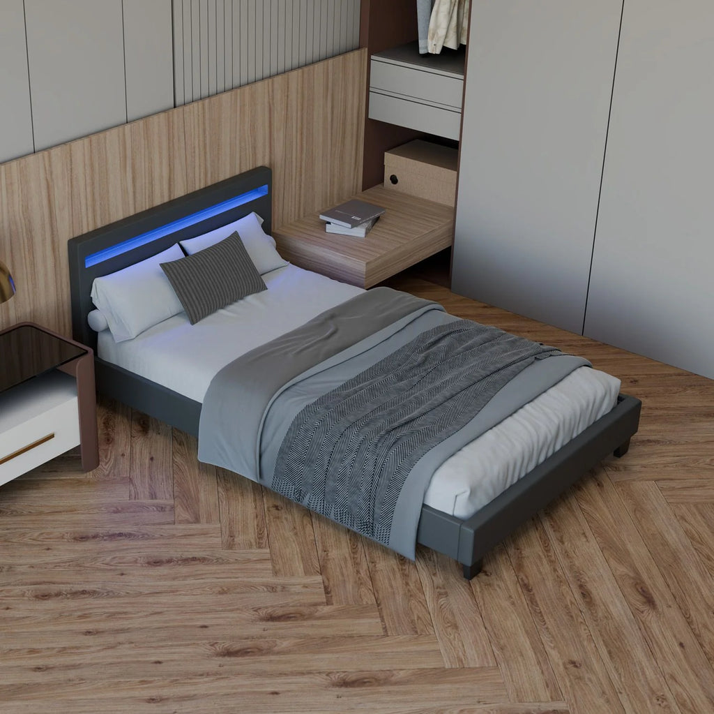 2025 Cama tapizada Verona 120x200 cm en blanco