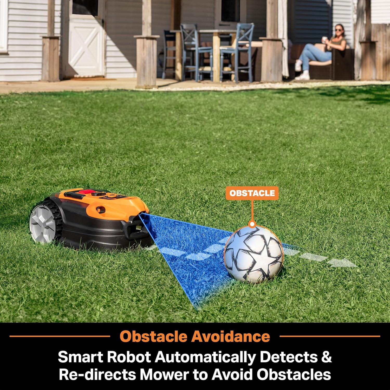 LawnMaster VBRM16 OcuMow™ Robots Electric Lawn Mowers for Gardens of 100 m2 Cut 20-60 mm, Slope 35% with Lithium Ion Battery MX 24V 4.0Ah and Fast Charger