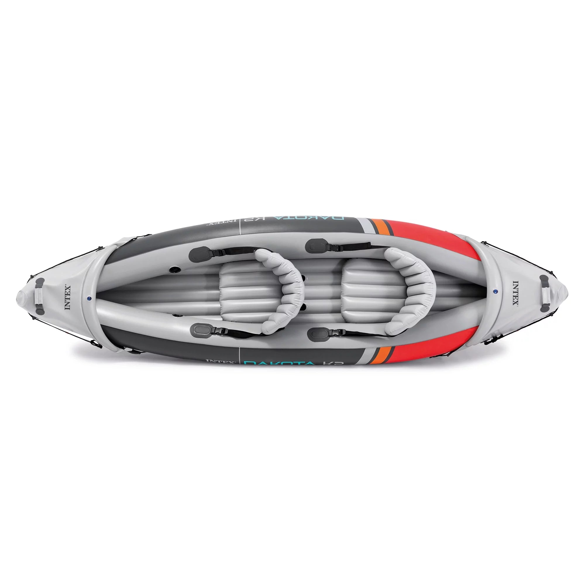 2025 Intex Dakota K2 Kayak inflable de vinilo para 2 personas, con remos y bomba – Caja abierta