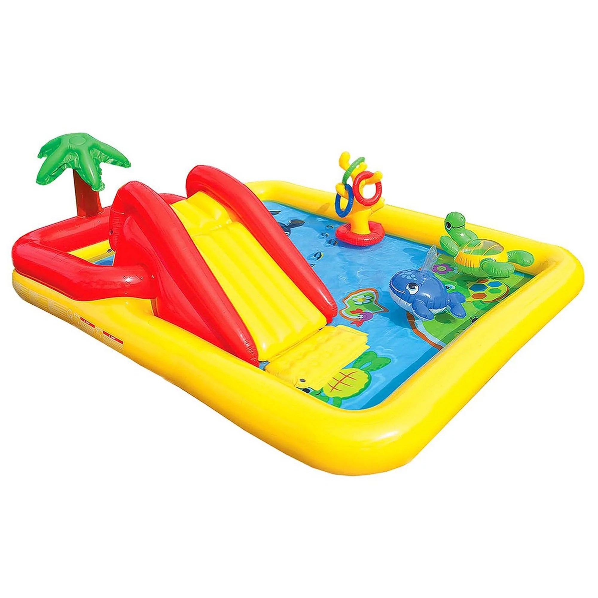 2025 Intex Dinoland Piscina Infantil Inflable y Piscina Infantil Ocean para Patio Trasero