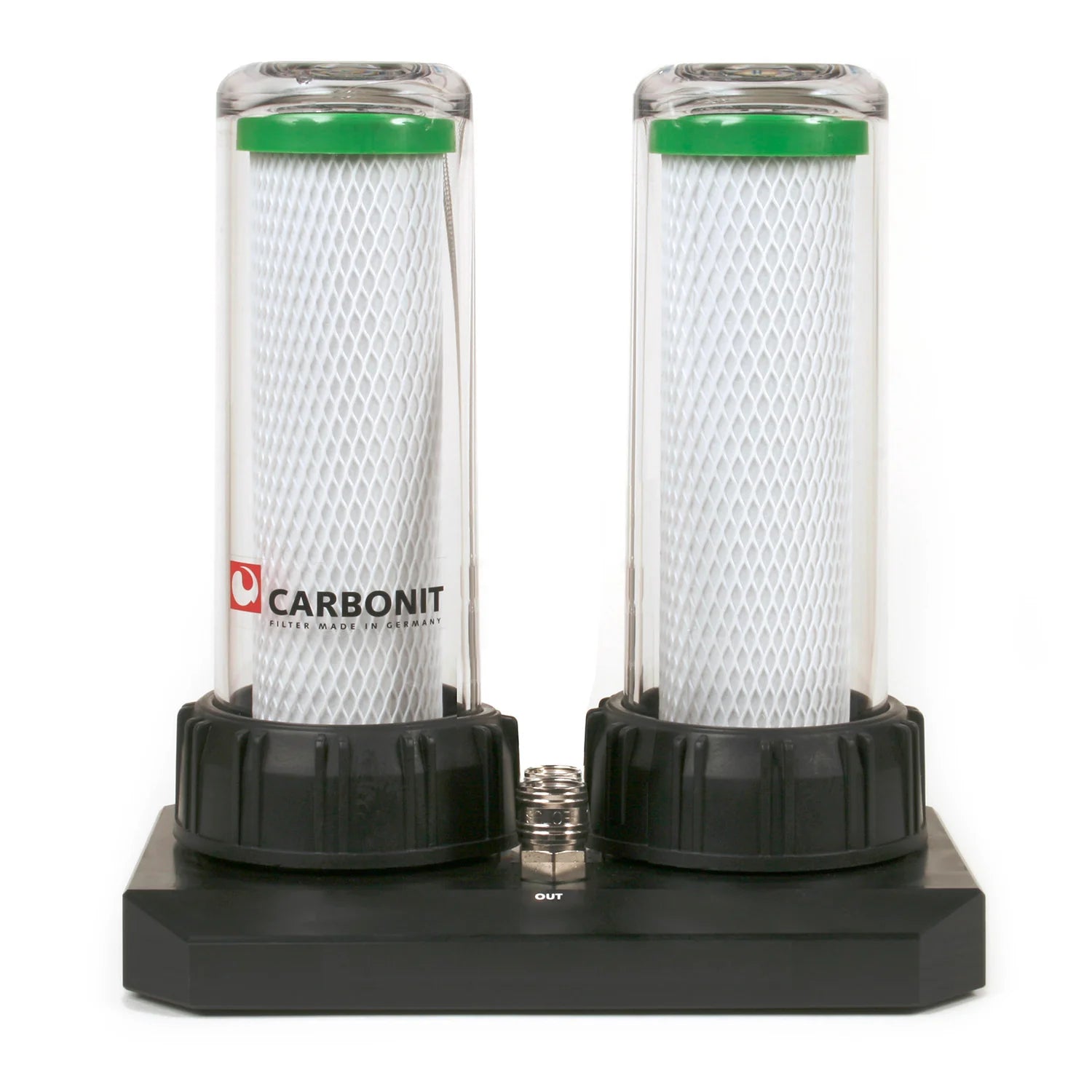 2025 Carbonit DUO HPP Parallel – Filtro de agua bajo fregadero con doble cartucho, sin grifo
