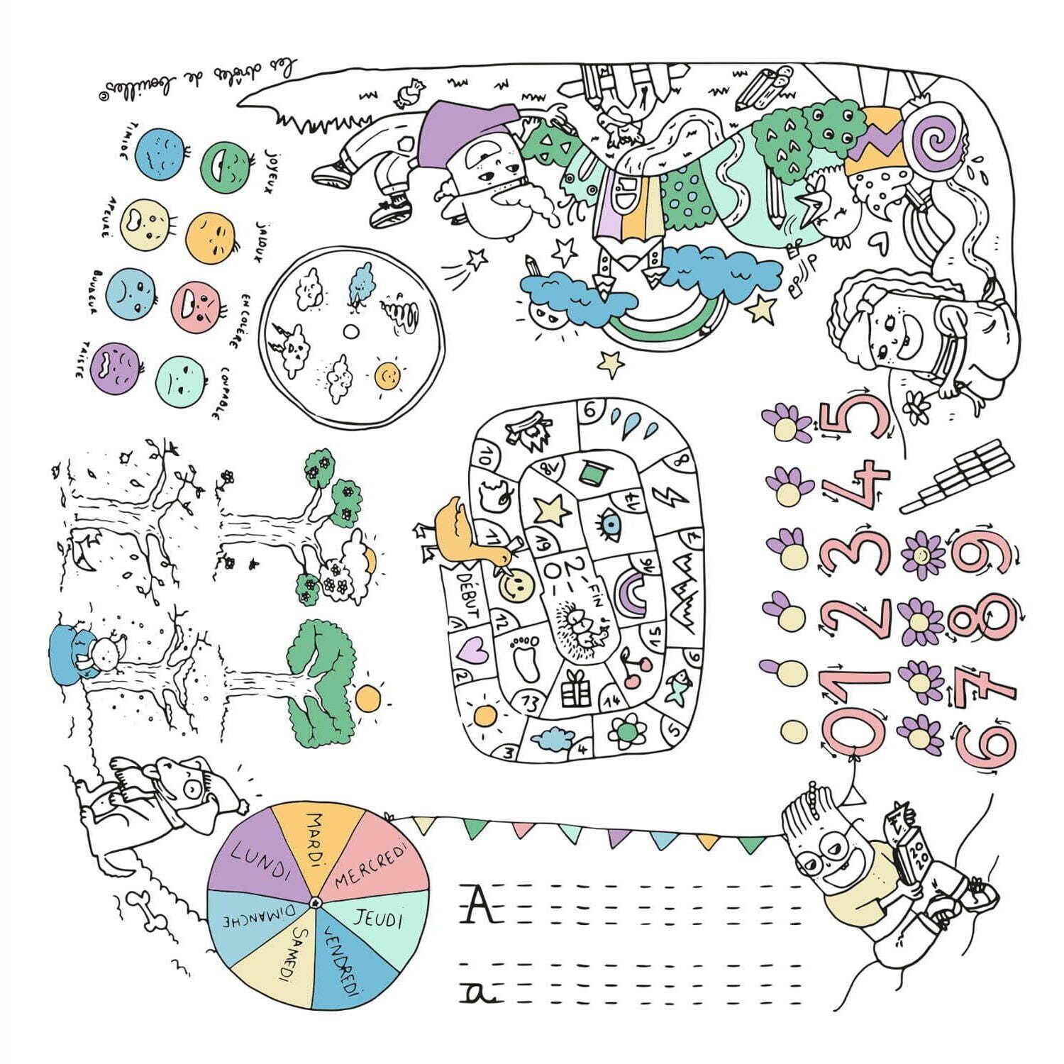 Mesa Infantil Para Colorear
