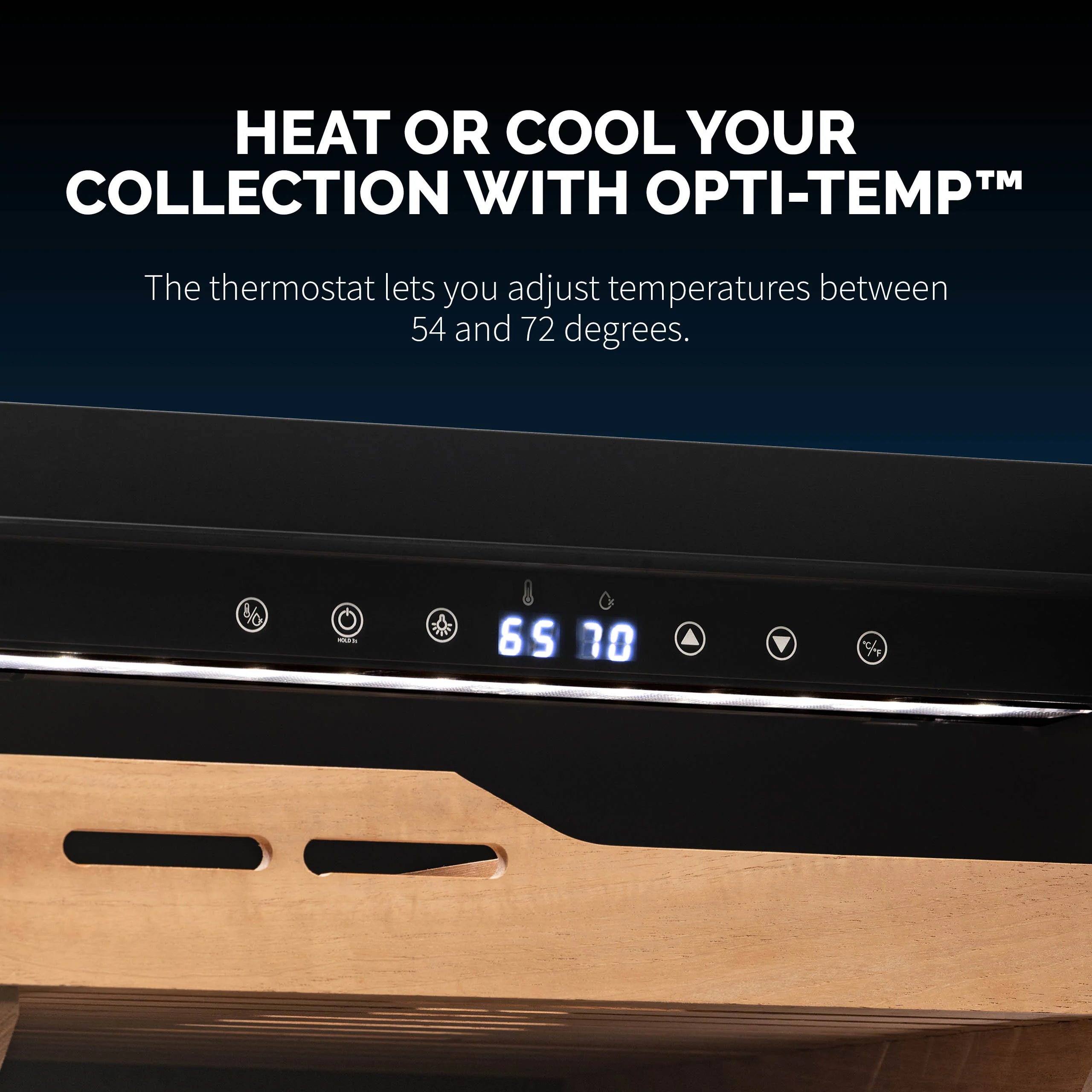 2025 Newair® Humidor Eléctrico para Puros – Gran Capacidad