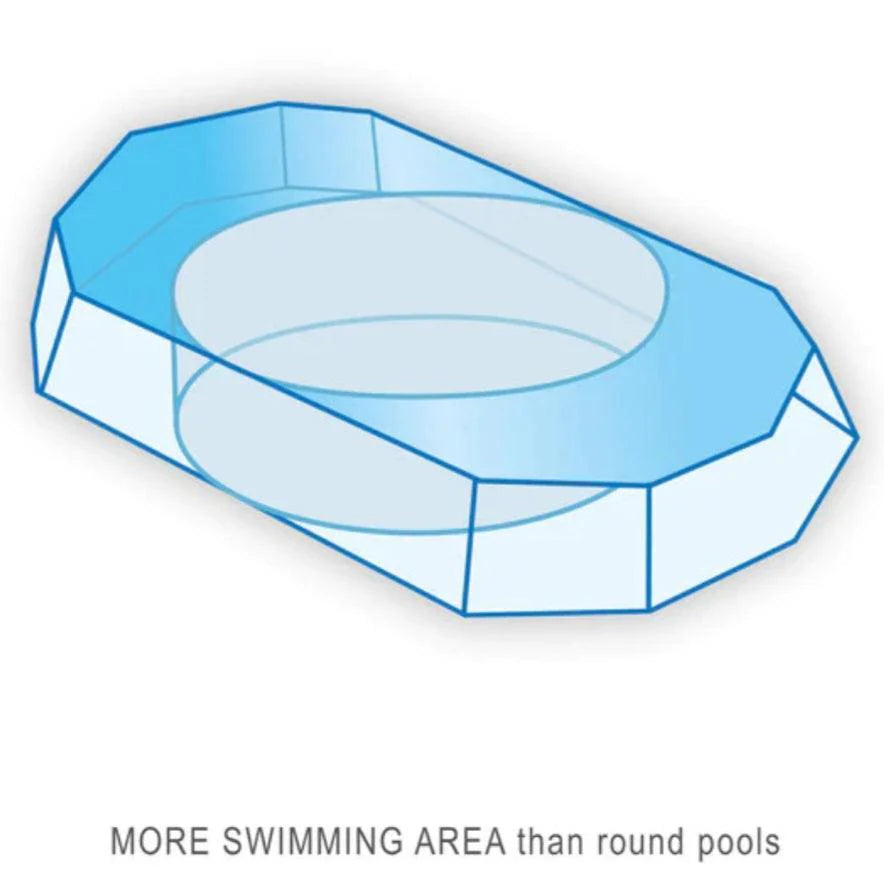 2025 Piscina Elevada Intex Prism Frame™ Ovalada 16,6 x 9 pies x 48"