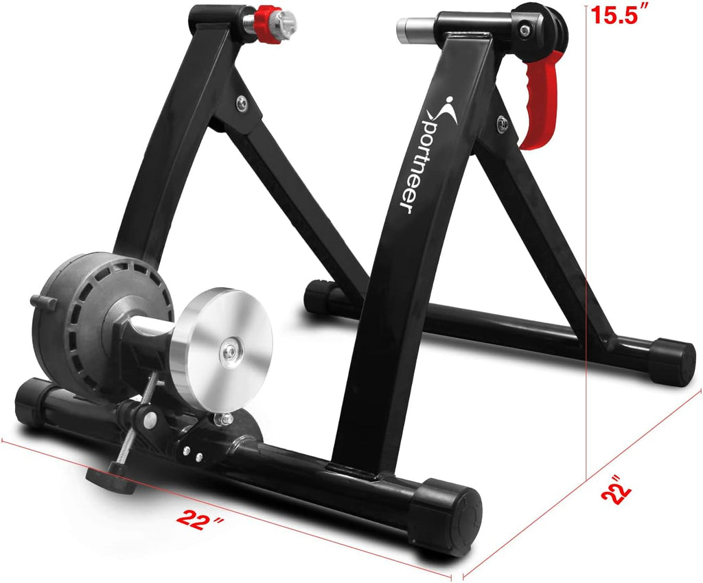 2025 Soporte de Entrenamiento para Bicicleta en Interiores - Sportneer Soporte Magnético Estacionario con Reducción de Ruido y 6 Niveles de Resistencia Ajustables