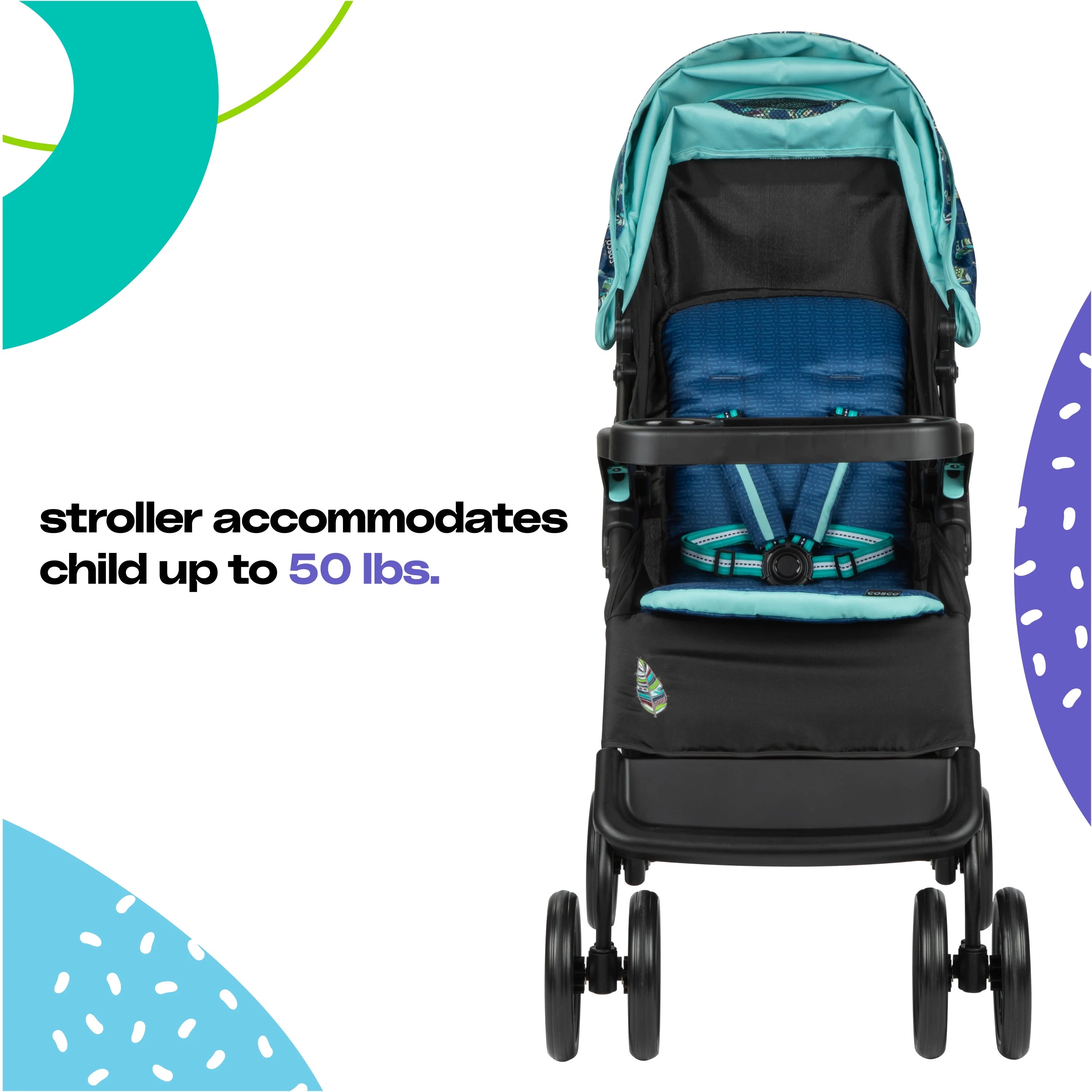 2025 Cosco Kids Lift & Stroll DX Sistema de viaje, flechas grises, para niños pequeños, unisex
