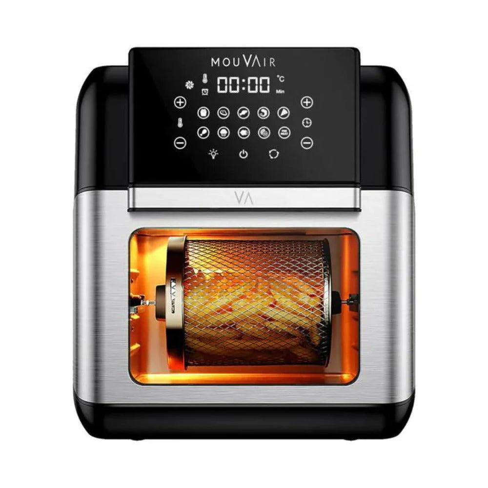 2025 Horno Freidora de Aire Crisp 10 Lts + Molde Mouvair