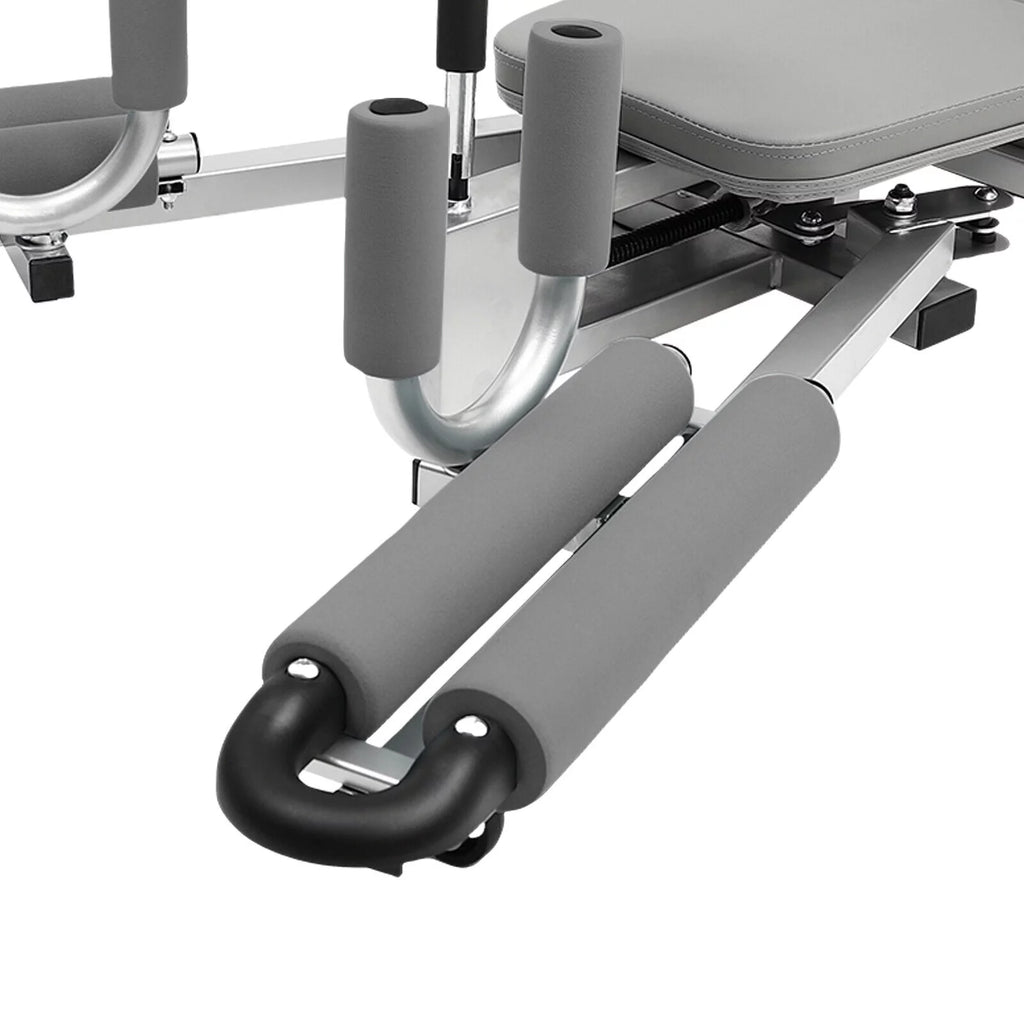 Dispositivo profesional de estiramiento de piernas con capacidad de carga de 150 kg, equipo robusto para el hogar y el gimnasio.