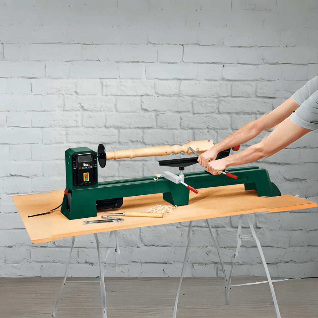 2025 Torno para madera PARKSIDE PDB 100 A1 | 400 W de potencia