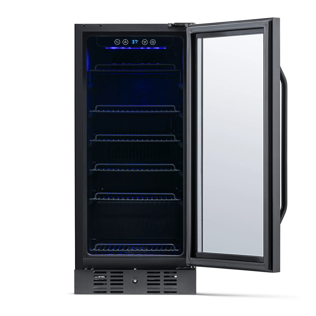 2025 Newair® Refrigerador Empotrable Negro para Bebidas – 96 Latas – 15 Pulgadas