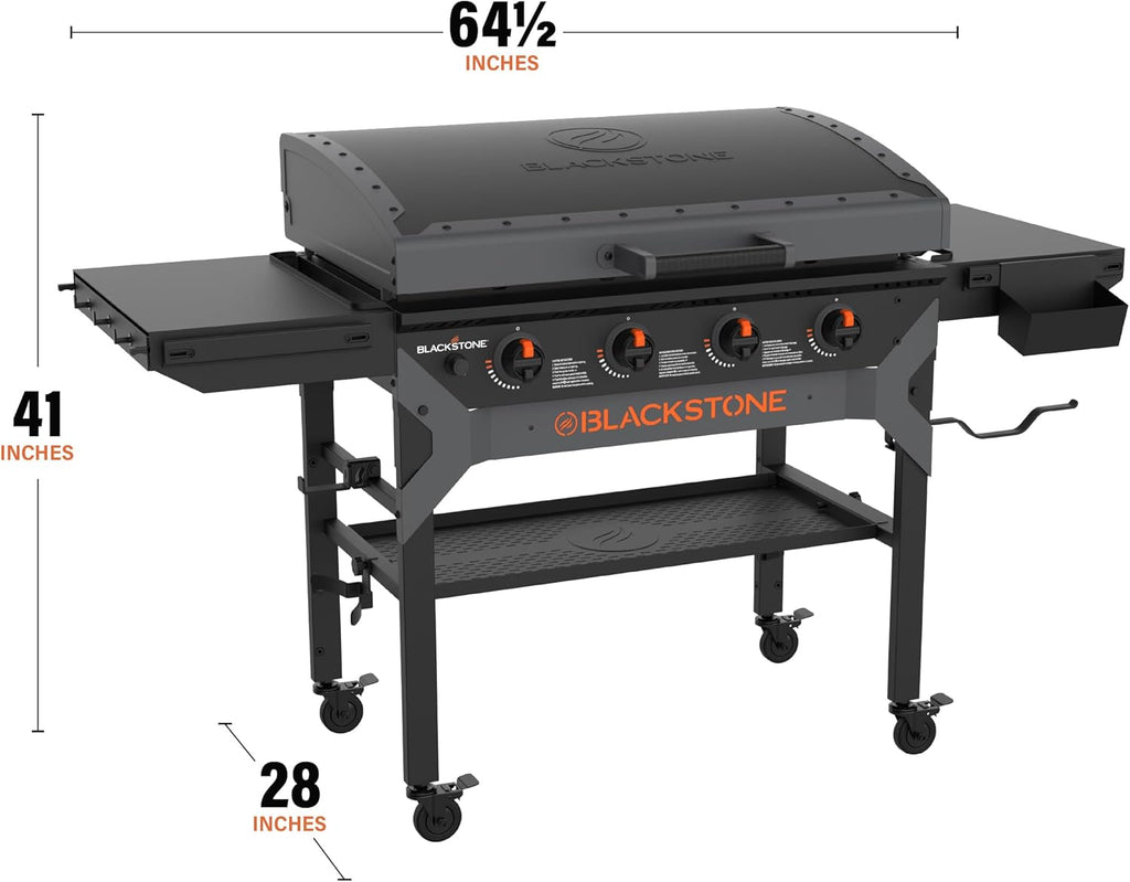 2025 Blackstone 2310 Griddle Omnivore de 36" Forjada en Hierro – Acero Recubierto con Polvo y Tapa Reforzada, Acabado Negro
