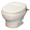 Inodoro para RV Thetford Aqua-Magic V, descarga manual, perfil bajo, color pergamino, modelo 31647