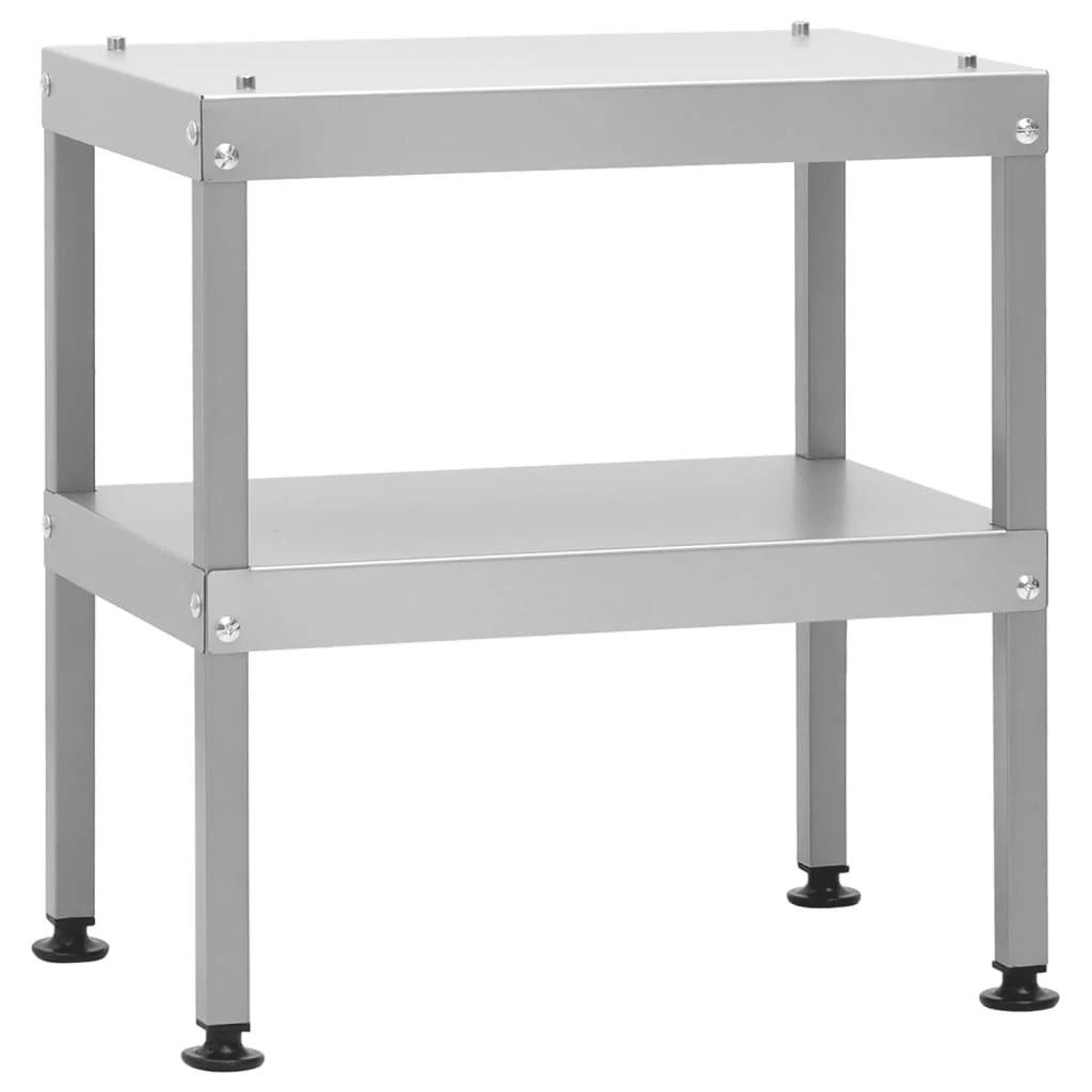 2025 Ahumador 44,5 x 29 x 83 cm con mesa 40 x 28 x 44,5 cm galvanizado – Armario para ahumar plateado