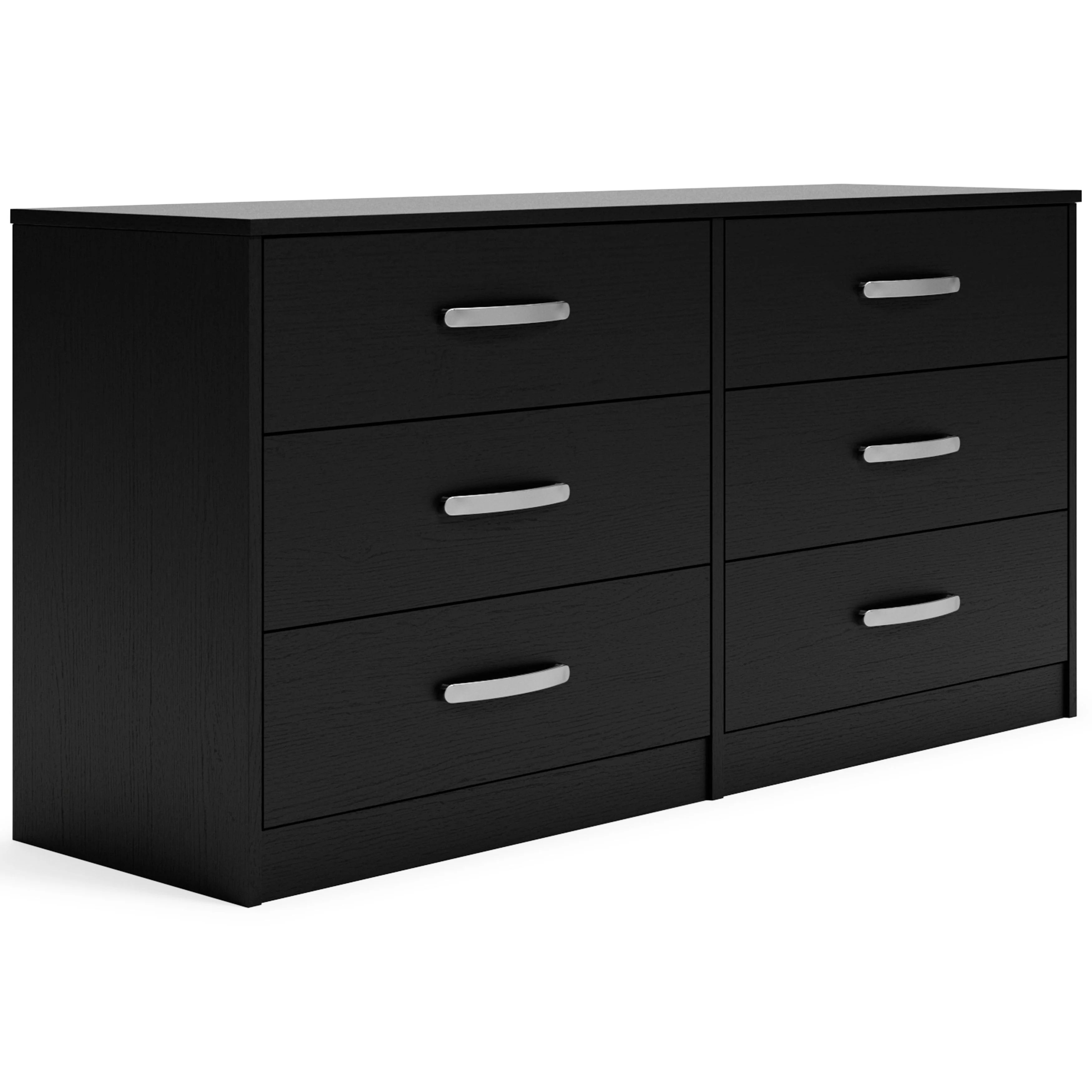 Cómoda Finch – Negra – Seis Cajones