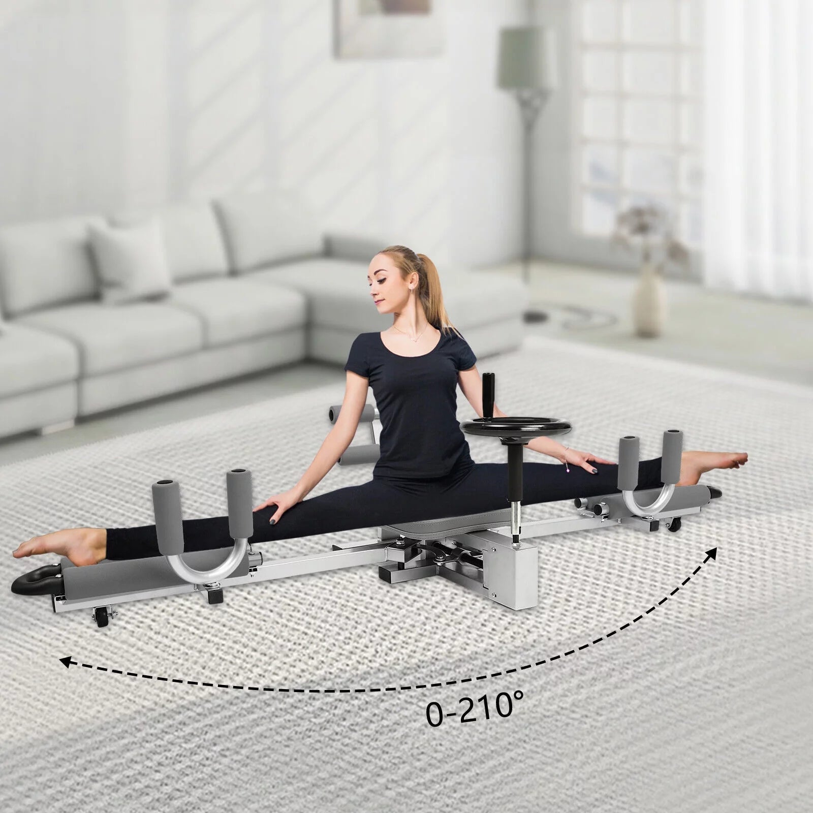 Máquina profesional de estiramiento de piernas Miu Meow (149 kg), dispositivo sólido para mejorar la flexibilidad, equipo de ejercicio para estocadas, ideal para yoga y gimnasio en casa.