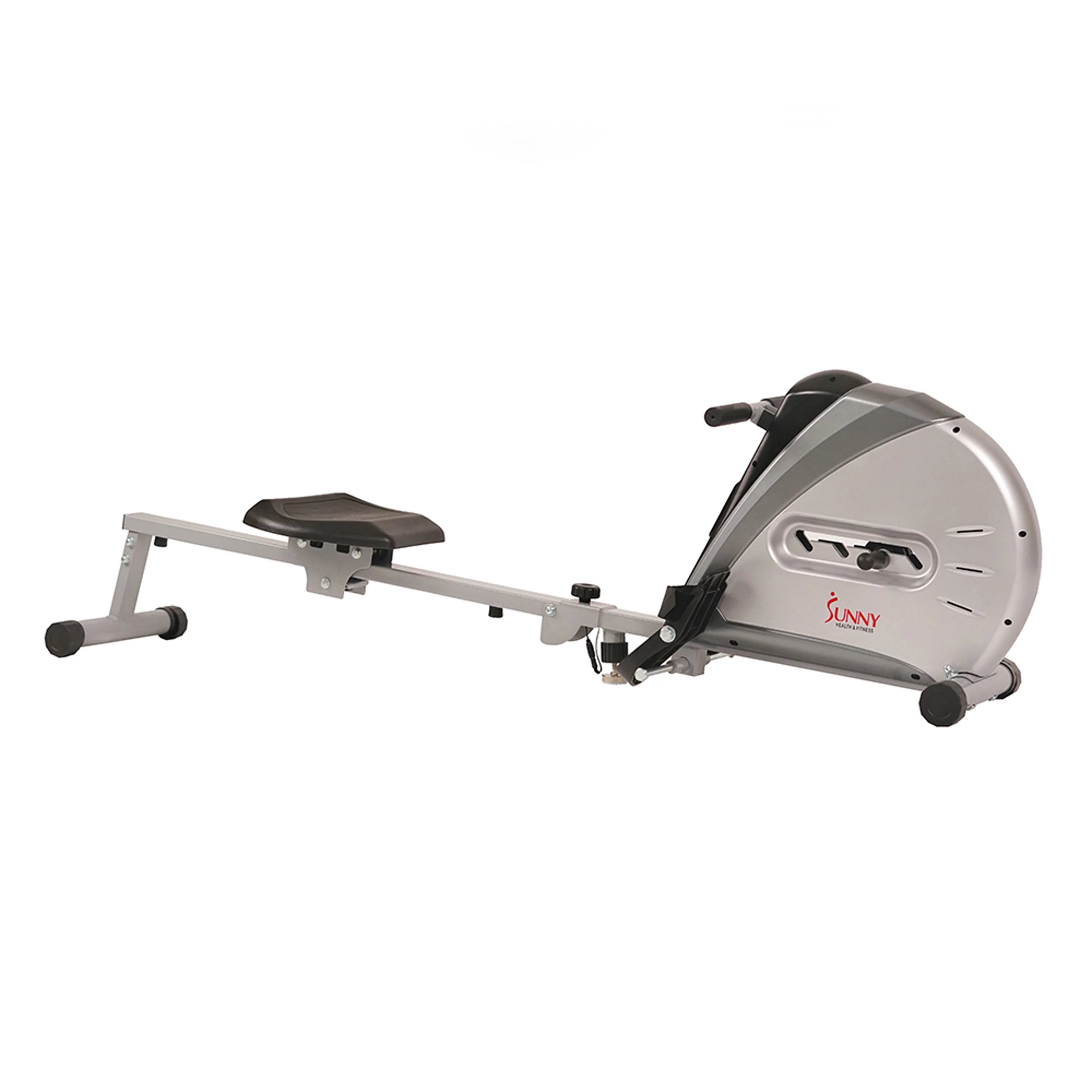 Remo con cuerda elástica Sunny Health & Fitness, pantalla LCD para un entrenamiento completo en casa, modelo SF-RW5606.