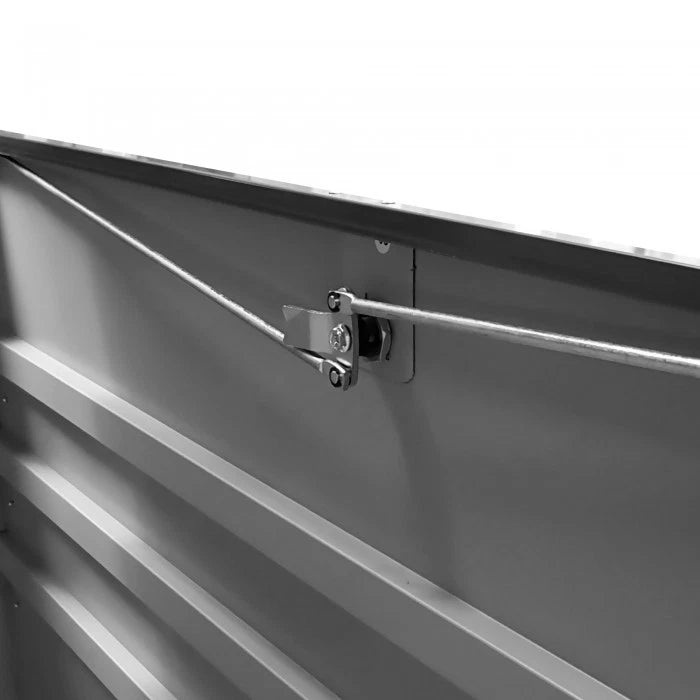 2025 Cofre de jardín de metal – 400 L – Caja de almacenamiento con tapa