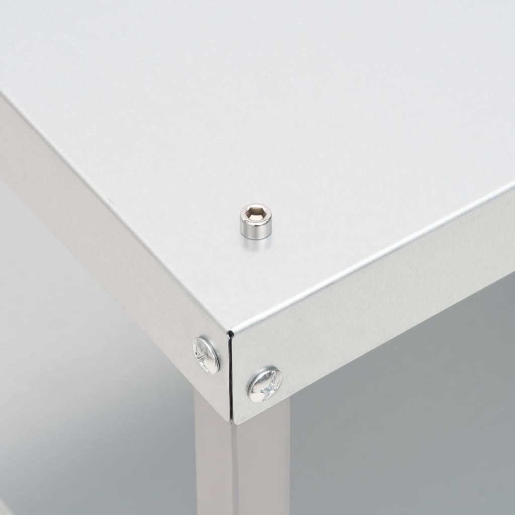 Mesa Para Horno Ahumador Acero Galvanizado 40x28x44,5 Cm Vidaxl